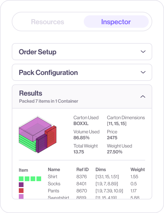 PacManage Inspector